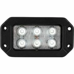 Buyers Products Recessed 6.5 Inch Wide Rectangular LED Flood Light - 1492191