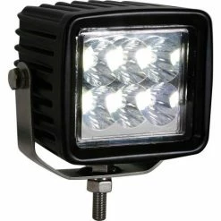 Buyers Products Buyers 3.23" Square Clear Spot Light With 6 LED - 1492237