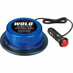 Wolo Manufacturing Wolo® Mini Warning Light Super Bright LEDs, Blue Lens - 3036Mp-B