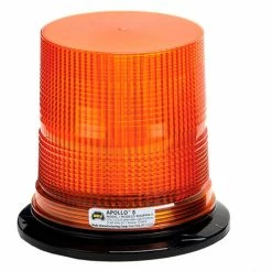 Wolo Manufacturing Wolo® LED Permanent Mount Or 1" Npt Pipe Mount Warning Light, Amber Lens - 3080Ppm-A