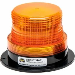 Wolo Manufacturing Wolo® Strobe Warning Light Permanent Mount 12-110 Volt Amber Lens - 3355P-B