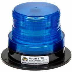 Wolo Manufacturing Wolo® Strobe Warning Light Permanent Mount 12-110 Volt Blue Lens - 3355P-B