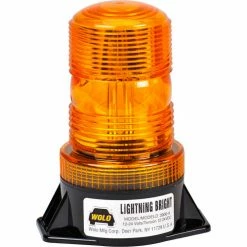 Wolo Manufacturing Wolo® Strobe Warning Light Permanent Mount Amber Lens. 12-24 Volt - 3900-A