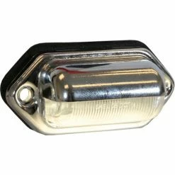 Buyers Products Buyers 2" License/Utility Light With 2 LED, Chrome, Stripped Leads - 5622132 - Pkg Qty 10
