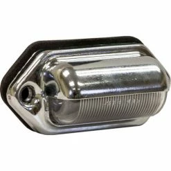 Buyers Products Buyers 2" License/Utility Light With 2 LED, Chrome, .180 Male Bullets - 5622133 - Pkg Qty 10 -Cheap Vehicle Lighting Store 5622133UNLIT