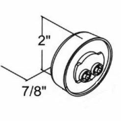 Buyers Products Buyers 2" Red Round Marker/Clearance Light With 4 LED - 5622154 - Pkg Qty 10 -Cheap Vehicle Lighting Store 5622154 D