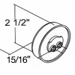 Buyers Products Buyers 2.5" Red Round Marker/Clearance Light With 7 LED - 5622517 - Pkg Qty 10 -Cheap Vehicle Lighting Store 5622517 D