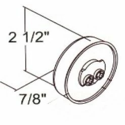 Buyers Products Buyers 2.5" Amber Marker/Clearance Light with Reflex With 4 LED - 5622526 - Pkg Qty 10 -Cheap Vehicle Lighting Store 5622526DRAWING