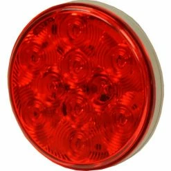 Buyers Products Buyers 4" Red round Stop/Turn/Tail Light With 10 LED With AMP-Style Connection - 5624151 - Pkg Qty 10 -Cheap Vehicle Lighting Store 5624151RIGHT