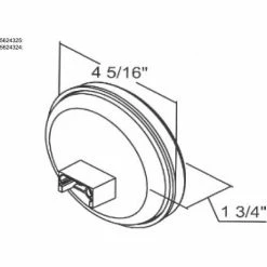 Buyers Products Buyers 4" Clear round Backup Light With 7 LED - 5624356 - Pkg Qty 10 -Cheap Vehicle Lighting Store 5624356 D