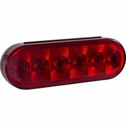 Buyers Products Buyers 6" Red Oval Stop/Turn/Tail Light With 6 LED - 5626156 - Pkg Qty 10