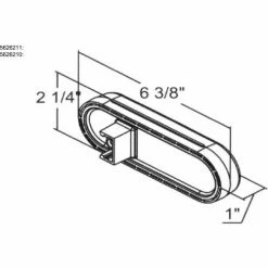 Buyers Products Buyers 6" Red Oval Stop/Turn/Tail Light With 6 LED - 5626156 - Pkg Qty 10 -Cheap Vehicle Lighting Store 5626156 D