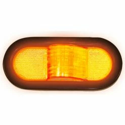 Buyers Products Buyers 6" Amber Oval Mid-Turn Signal-Side Marker Light Kit With 9 LED - 5626209