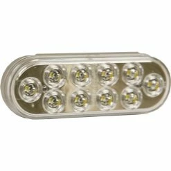 Buyers Products Buyers 6" Clear Oval Backup Light With 10 LED - 5626311 - Pkg Qty 10