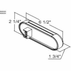 Buyers Products Buyers 6" Clear Oval Backup Light With 6 LED - 5626356 - Pkg Qty 10 -Cheap Vehicle Lighting Store 5626356 D
