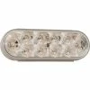 Buyers Products Buyers 6" Oval Stop/Turn/Tail Light With 10 Red LEDs, Clear Lens - 5626553 - Pkg Qty 10