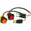 Buyers Products Buyers .75" Round Marker Clearance Lights - 1 LED Amber With Male Bullets - 5627521 - Pkg Qty 10 -Cheap Vehicle Lighting Store 5627521