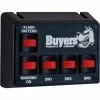 Buyers Products Buyers Black Pre-Wired Switch Panel 4-On/Off 1-Momentary - 6391205