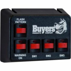 Buyers Products Buyers Black Pre-Wired Switch Panel 4-On/Off 1-Momentary - 6391205