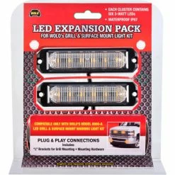 Wolo Manufacturing Wolo® Amber Expansion Kit For Grill And Surface Mount Kit Two Red Clusters - 8060-R