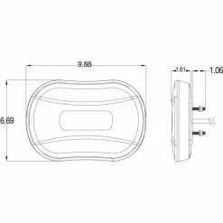 Buyers Products Buyers Amber Oval Mini Light Bar With 40 LED - 9.875 x 6.75 x 1.625 Inch - 8891080 16 Buyers Products Buyers Amber Oval Mini Light Bar With 40 LED - 9.875 x 6.75 x 1.625 Inch - 8891080 -Cheap Vehicle Lighting Store 8891080 D