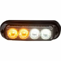 Buyers Products Buyers 4.875" Amber/Clear LED Mini Strobe Light - 8891132 11 Buyers Products Buyers 4.875" Amber/Clear LED Mini Strobe Light - 8891132 -Cheap Vehicle Lighting Store 8891132FRONT