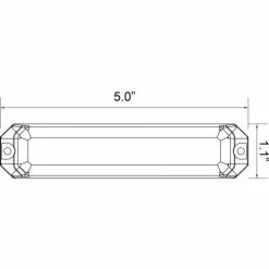 Buyers Products Buyers 5" Amber LED Strobe Light - 8891500 -Cheap Vehicle Lighting Store 8891500 D
