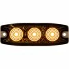 Buyers Products Buyers 3.4" Amber Rectangular Surface Mount Ultra-Thin Strobe Light With 3 LED - 8892230