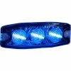 Buyers Products Buyers 3.4" Blue Surface Mount Ultra-Thin Strobe Light With 3 LED - 8892234 -Cheap Vehicle Lighting Store 8892234