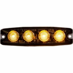 Buyers Products Buyers 4.4" Amber Surface Mount Ultra-Thin Strobe Light With 4 LED - 8892240 12 Buyers Products Buyers 4.4" Amber Surface Mount Ultra-Thin Strobe Light With 4 LED - 8892240 -Cheap Vehicle Lighting Store 8892240FRONT