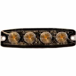 Buyers Products Buyers 4.4" Amber Surface Mount Ultra-Thin Strobe Light With 4 LED - 8892240 13 Buyers Products Buyers 4.4" Amber Surface Mount Ultra-Thin Strobe Light With 4 LED - 8892240 -Cheap Vehicle Lighting Store 8892240FRONTUNLIT