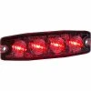Buyers Products Buyers 4.4" Red Surface Mount Ultra-Thin Strobe Light With 4 LED - 8892243