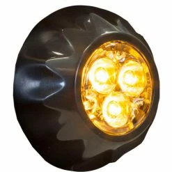 Buyers Products Buyers 1" Amber Round Surface/Recess Mount Strobe Lights With 3 LED - 8892400