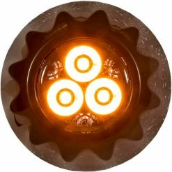 Buyers Products Buyers 1" Amber Round Surface/Recess Mount Strobe Lights With 3 LED - 8892400 -Cheap Vehicle Lighting Store 8892400FRONT