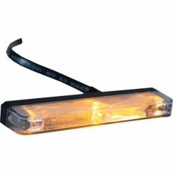 Buyers Products Buyers 5" Amber Low Profile Strobe for Narrow Grill Spacing With 3 LED - 8892700 -Cheap Vehicle Lighting Store 8892700WIRE