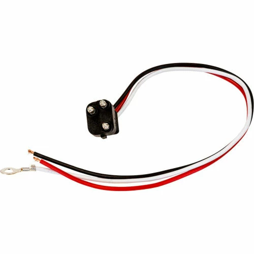 Buyers Products Buyers DOT Light Plug 3-Pin Straight Male With 2 Blunt Cut Ends And #10 Ring On Ground - 5620355 - Pkg Qty 10 4 Buyers Products Buyers DOT Light Plug 3-Pin Straight Male With 2 Blunt Cut Ends And #10 Ring On Ground - 5620355 - Pkg Qty 10 - Image 2