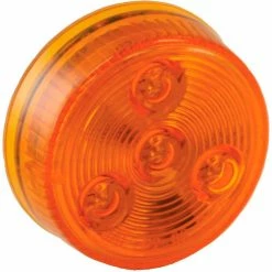 Buyers Products Buyers 2" Amber Round Marker/Clearance Light With 4 LED - 5622254 - Pkg Qty 10 -Cheap Vehicle Lighting Store BUE 5622254