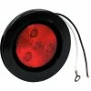Buyers Products 2-1/2" Round 1 Led Red Marker Light W/ Grommet & Plug - Min Qty 6