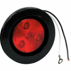 Buyers Products 2-1/2" Round 1 Led Red Marker Light W/ Grommet & Plug - Min Qty 6