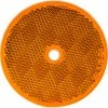 Buyers Products Buyers 3.1875" Amber Round DOT Bolt-On Reflectors - 5623317 - Pkg Qty 10