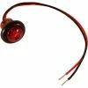 Buyers Products Buyers .75" Round Marker Clearance Lights - 1 LED Red With Stripped Leads - 5623414 - Pkg Qty 10