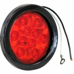 Buyers Products 4" Round 10 Led Red Stop-Turn Tail Light W/ Grommet & Plug - Min Qty 4