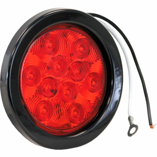 Buyers Products 4" Round 10 Led Red Stop-Turn Tail Light W/ Grommet & Plug - Min Qty 4 3 Buyers Products 4" Round 10 Led Red Stop-Turn Tail Light W/ Grommet & Plug - Min Qty 4