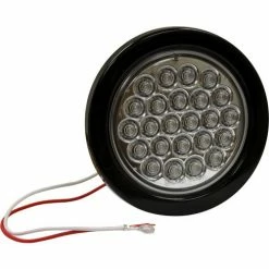 Buyers Products 4" Round 24 LED Clear Backup Light w/ Grommet & Plug - 5624324