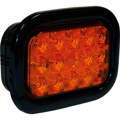 Buyers Products Buyers 5.33" Amber Rectangular Turn Signal Light Kit With 15 LED - 5625215 6 Buyers Products Buyers 5.33" Amber Rectangular Turn Signal Light Kit With 15 LED - 5625215 - Image 4