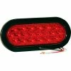 Buyers Products 6-1/2" Oval 20 Led Red Stop-Turn Tail Light W/ Grommet & Plug - Min Qty 3 -Cheap Vehicle Lighting Store BUE 5626520