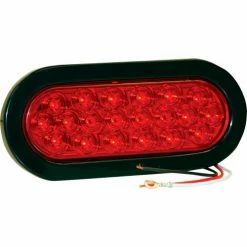 Buyers Products 6-1/2" Oval 20 Led Red Stop-Turn Tail Light W/ Grommet & Plug - Min Qty 3