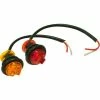 Buyers Products Buyers .75" Round Marker Clearance Lights - 1 LED Amber With Stripped Leads - 5627522 - Pkg Qty 10