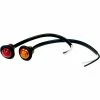 Buyers Products Buyers .75" Round Marker Clearance Lights - 3 LED Amber With Stripped Leads - 5627524 - Pkg Qty 10