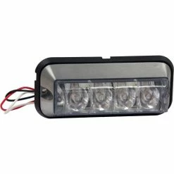 Buyers Products 4-7/8" Rectangular 4 LED Amber Strobe Light - 8891004